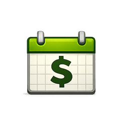 Calendar dollar icon